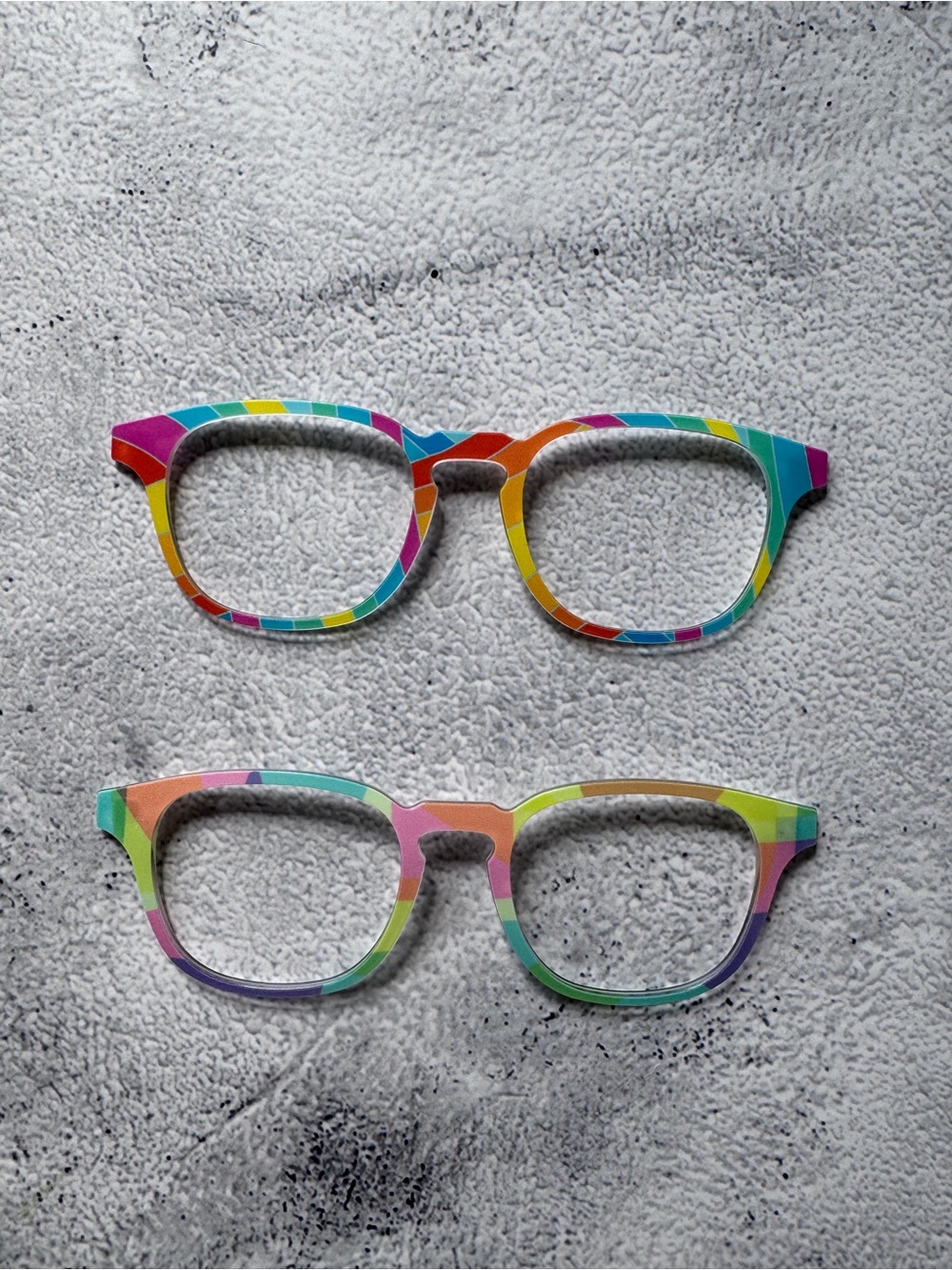 Rainbow Pattern - Pair Eyewear Toppers - The Otis - 2 Pack